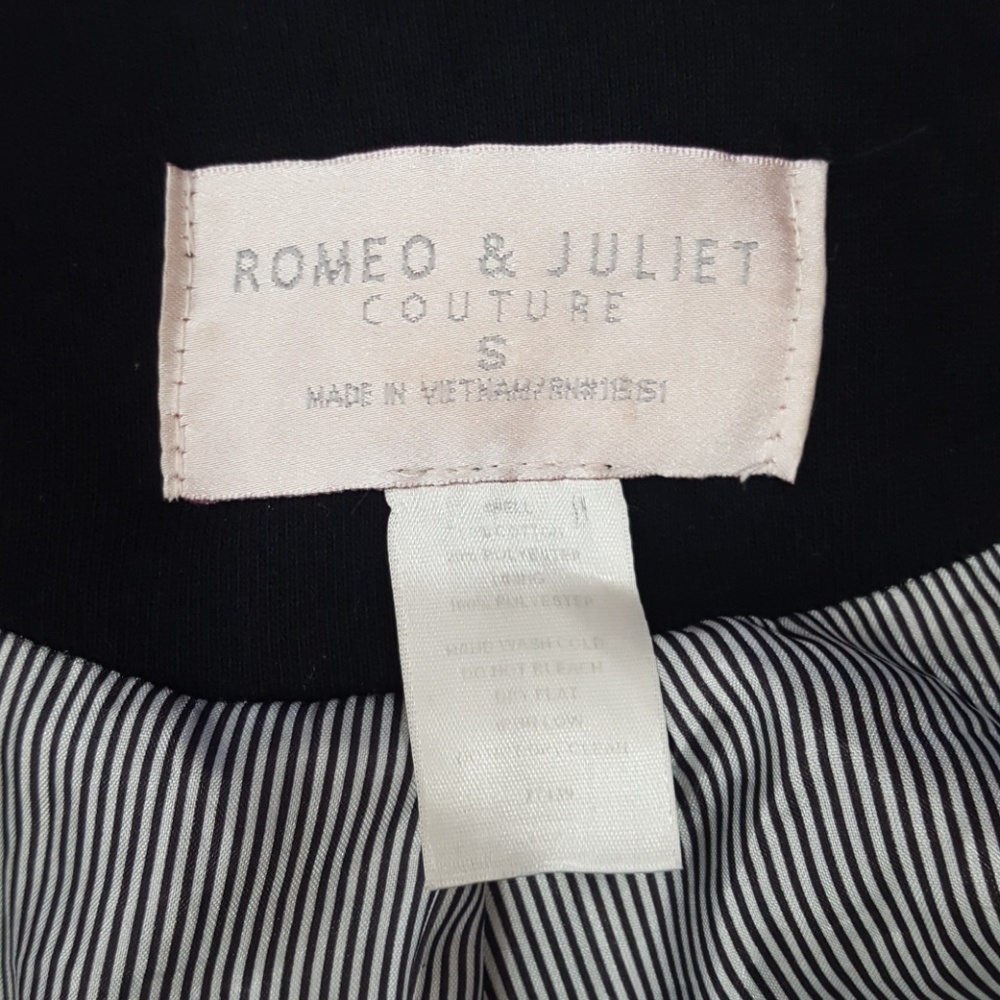 Romeo & Juliet Couture Black Military-Style Double Breasted Blazer - Picture 7 of 7